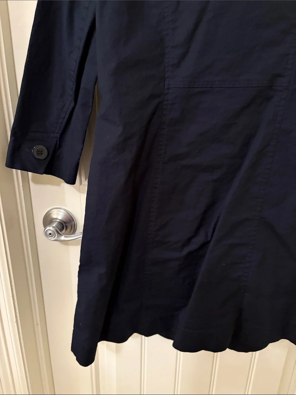 CAbi Navy Roll-Collar Trench‎ Coat